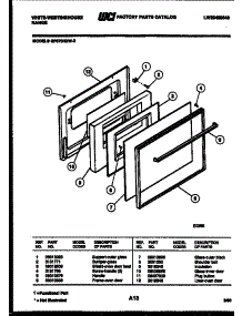 03 - Door Parts parts for Frigidaire Range GF670HXW2 from AppliancePartsPros.com