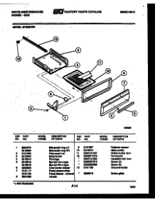 04 - Broiler Drawer Parts parts for Frigidaire Range GF620NW3 from AppliancePartsPros.com