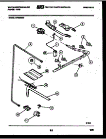 06 - Burner, Manifold And Gas Control parts for Frigidaire Range GF620NW3 from AppliancePartsPros.com