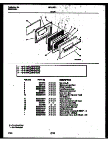 06 - Door Parts parts for Frigidaire Range GF610RXW2 from AppliancePartsPros.com
