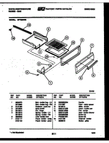 05 - Broiler Drawer Parts parts for Frigidaire Range GF720ND5 from AppliancePartsPros.com
