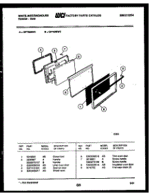 06 - Door Parts parts for Frigidaire Range GF750ND3 from AppliancePartsPros.com