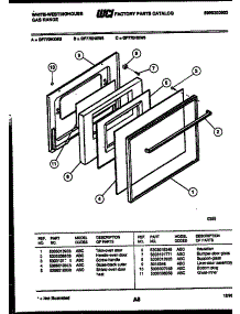 06 - Door Parts parts for Frigidaire Range GF770HXW3 from AppliancePartsPros.com
