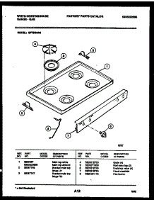 03 - Cooktop Parts parts for Frigidaire Range GF750NW6 from AppliancePartsPros.com