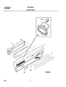 03 - Control Panel parts for White Westinghouse Dishwasher WDB956MBC0 from AppliancePartsPros.com
