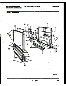 04 - Door Parts parts for Frigidaire Dishwasher WDB662RBR0 from AppliancePartsPros.com