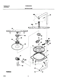 09 - Motor & Pump parts for White Westinghouse Dishwasher WDB954MBS0 from AppliancePartsPros.com