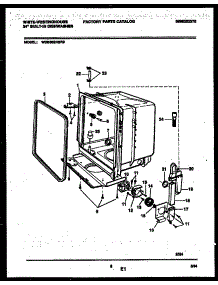 05 - Tub And Frame Parts parts for Frigidaire Dishwasher WDB662RBR0 from AppliancePartsPros.com