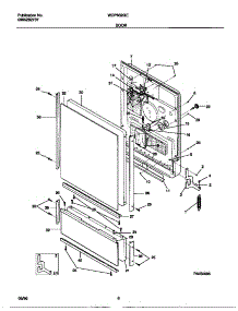 04 - Door parts for Frigidaire Dishwasher WDP632GER0 from AppliancePartsPros.com