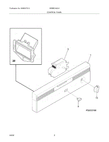 03 - Control Panel parts for White Westinghouse Dishwasher WWBD2400HB0 from AppliancePartsPros.com