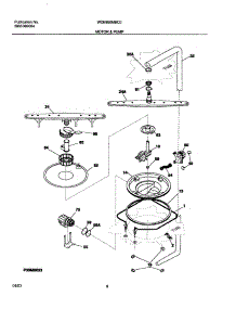 09 - Motor & Pump parts for White Westinghouse Dishwasher WDB956MBC0 from AppliancePartsPros.com