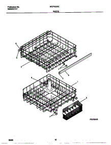 09 - Racks parts for Frigidaire Dishwasher WDP632GER0 from AppliancePartsPros.com