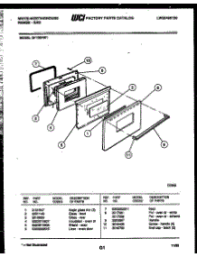 04 - Door Parts parts for Frigidaire Range GF720ND1 from AppliancePartsPros.com