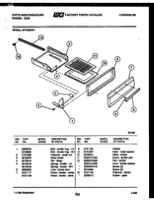 05 - Broiler Drawer Parts parts for Frigidaire Range GF720ND1 from AppliancePartsPros.com