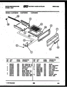 05 - Broiler Drawer Parts parts for Frigidaire Range GF720NW2 from AppliancePartsPros.com