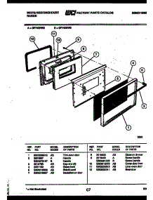 05 - Door Parts parts for Frigidaire Range GF740NW2 from AppliancePartsPros.com