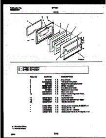 06 - Door Parts parts for Frigidaire Range GF740ND7 from AppliancePartsPros.com
