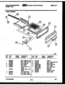 04 - Broiler Drawer Parts parts for Frigidaire Range GF830ND2 from AppliancePartsPros.com