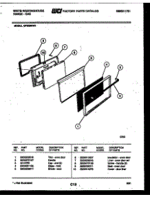 05 - Door Parts parts for Frigidaire Range GF830ND2 from AppliancePartsPros.com