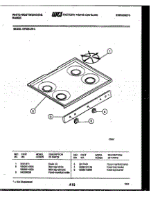 03 - Cooktop Parts parts for Frigidaire Range GF625LW2 from AppliancePartsPros.com