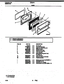 06 - Door Parts parts for Frigidaire Range GF630RXD4 from AppliancePartsPros.com