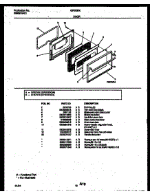 06 - Door Parts parts for Frigidaire Range GF670RXD4 from AppliancePartsPros.com
