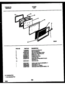07 - Door Parts parts for Frigidaire Range GF760RXW1 from AppliancePartsPros.com