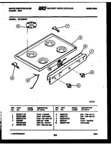 03 - Cooktop Parts parts for Frigidaire Range GF720NW5 from AppliancePartsPros.com
