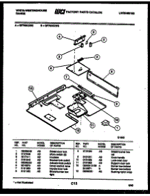 03 - Burner Box Parts parts for Frigidaire Range GF780KXW2 from AppliancePartsPros.com