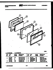 05 - Door Parts parts for Frigidaire Range GF780KXW0 from AppliancePartsPros.com