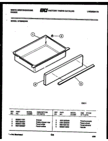 07 - Drawer Parts parts for Frigidaire Range KF350GDF6 from AppliancePartsPros.com
