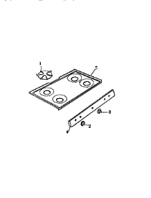 03 - Top, Control Panel parts for Frigidaire Range GF600HXW1 from AppliancePartsPros.com