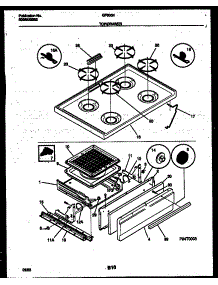 05 - Cooktop And Broiler Drawer Parts parts for Frigidaire Range GF600ND8 from AppliancePartsPros.com