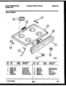 03 - Cooktop Parts parts for Frigidaire Range GF620ND4 from AppliancePartsPros.com
