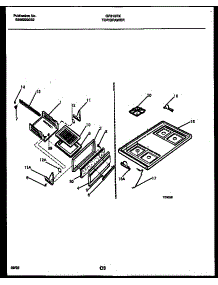 05 - Cooktop And Broiler Drawer Parts parts for Frigidaire Range GF610RXW1 from AppliancePartsPros.com