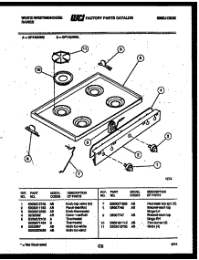 03 - Cooktop Parts parts for Frigidaire Range GF740ND2 from AppliancePartsPros.com