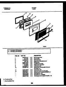 06 - Door Parts parts for Frigidaire Range GF730RXD1 from AppliancePartsPros.com