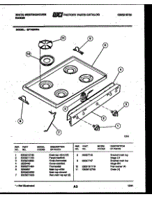 03 - Cooktop Parts parts for Frigidaire Range GF740NW4 from AppliancePartsPros.com