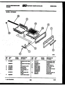 04 - Broiler Drawer Parts parts for Frigidaire Range GF740NW4 from AppliancePartsPros.com