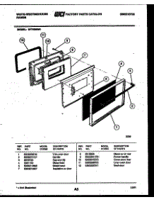 05 - Door Parts parts for Frigidaire Range GF740NW4 from AppliancePartsPros.com
