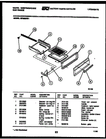 07 - Broiler Drawer Parts parts for Frigidaire Range GF860NW1 from AppliancePartsPros.com