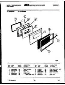05 - Door Parts parts for Frigidaire Range GF860ND2 from AppliancePartsPros.com