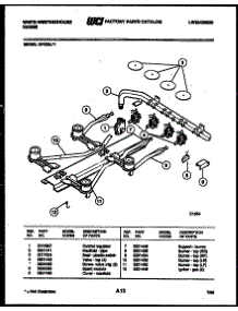 03 - Burner, Manifold And Gas Control parts for Frigidaire Range GP332LD1 from AppliancePartsPros.com