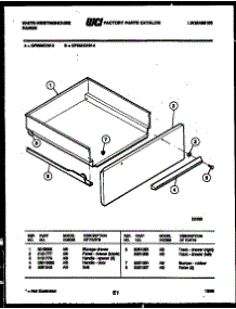 05 - Drawer Parts parts for Frigidaire Range GF980KXW4 from AppliancePartsPros.com