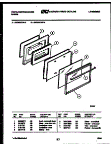 06 - Door Parts parts for Frigidaire Range GF980KXW3 from AppliancePartsPros.com
