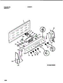 02 - Backgaurd parts for Frigidaire Range GW30SPEW2 from AppliancePartsPros.com