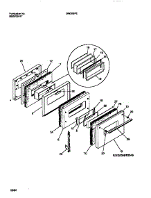 05 - Door parts for Frigidaire Range GW30SPEW2 from AppliancePartsPros.com