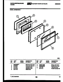 06 - Door Parts parts for Frigidaire Range GF980KXW5 from AppliancePartsPros.com
