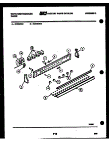 04 - Control Panel parts for Frigidaire Range KD220GDH3 from AppliancePartsPros.com