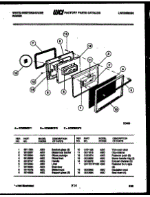 04 - Upper Oven Door Parts parts for Frigidaire Range KC935KDD3 from AppliancePartsPros.com